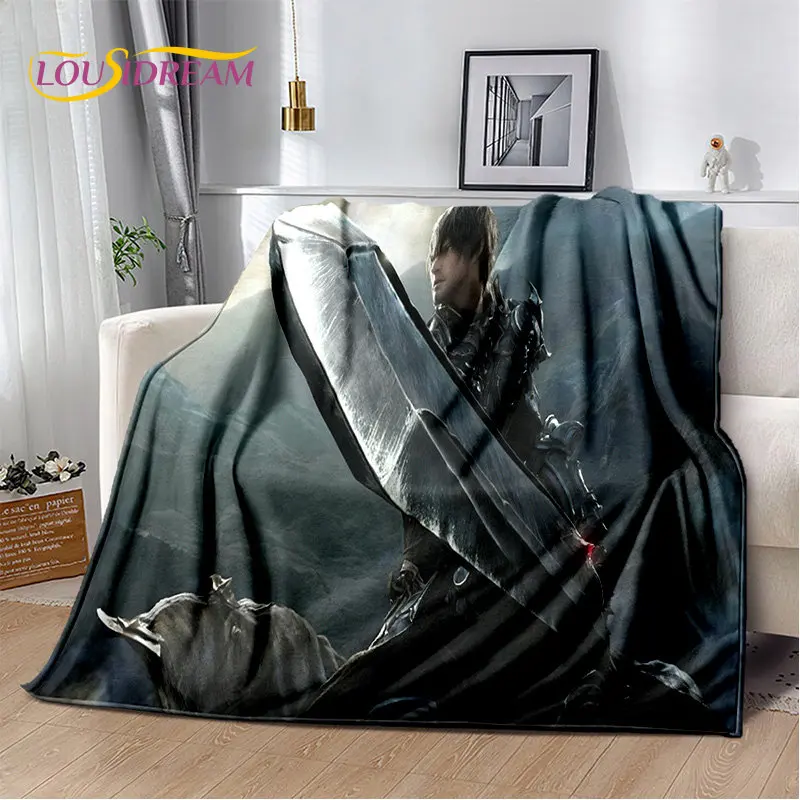 Игровое мягкое плюшевое одеяло серии финал Фэнтези фланелевое покрывало для