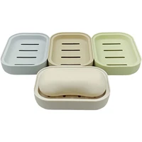 4pcs plastic soap box dish bathroom soap container double layer draining soap holder for shower bathroom plate kitchen supplies