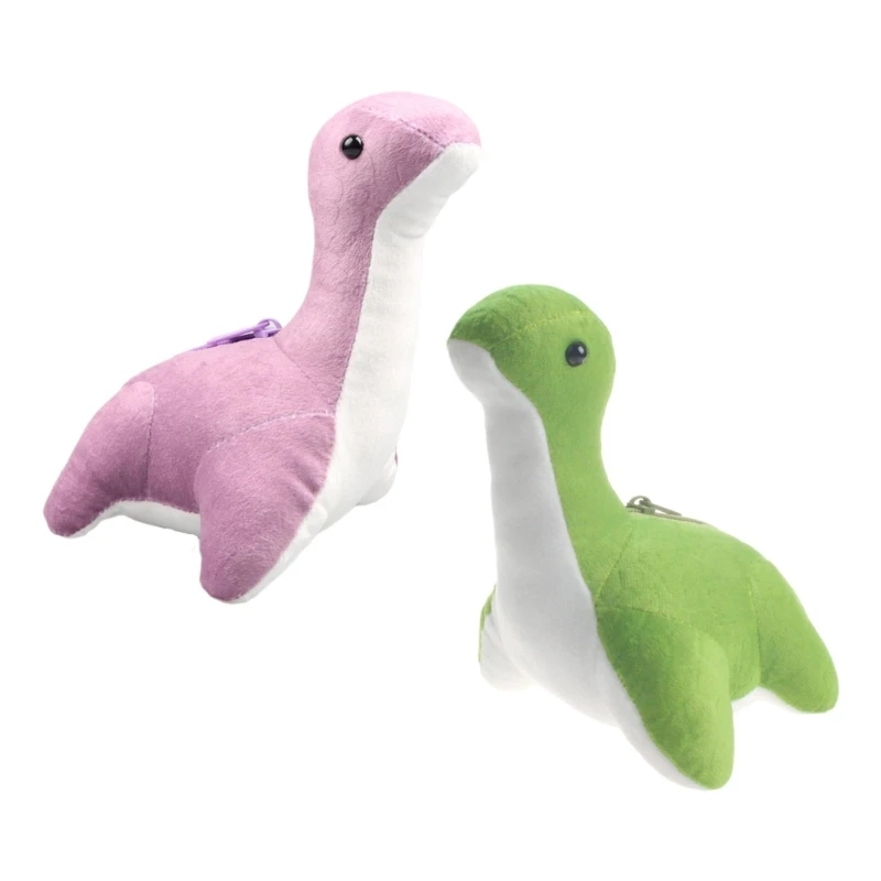 

Мультяшная Набивная игрушка Nessie, пурпурно-зеленая Набивная игрушка для детей