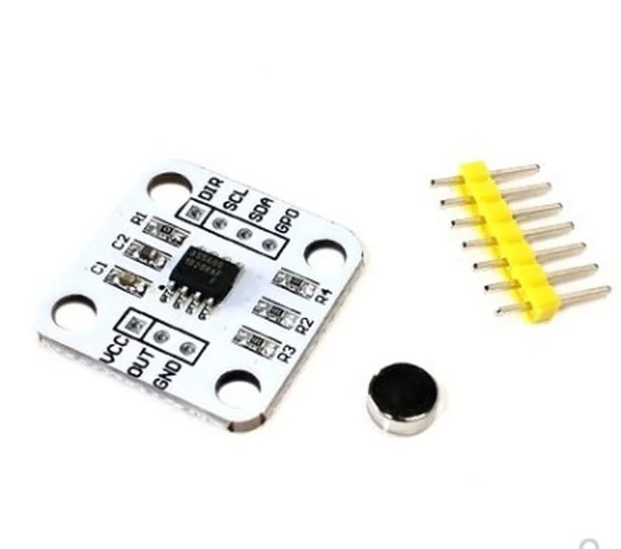 

AS5600 magnetic encoder magnetic induction angle measurement sensor module 12bit high precision