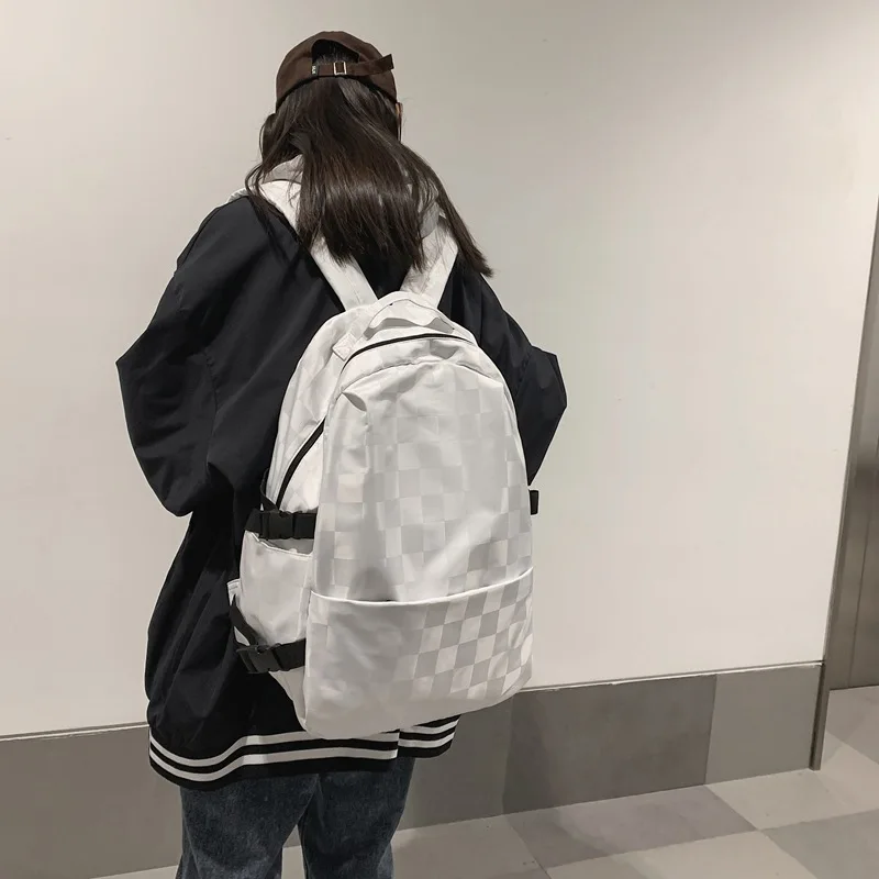 

Qyahlyb female college school backpack boy school bags for girls man backpack female backpacks black travel shoulder bags