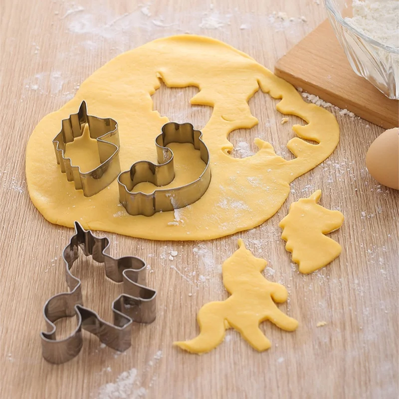 

3Pcs/Set Fancy Stainless Steel Cookie Mold Sugar Biscuit Mold Cookies Cutter Frame DIY Cake Decoration Tools Kitchen Baking Tool