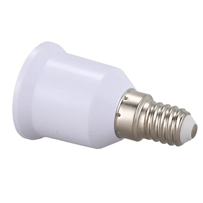 

15 Pcs E14, E27 Adapter Base Screw LED Light Bulb Bulb Socket Converter, White