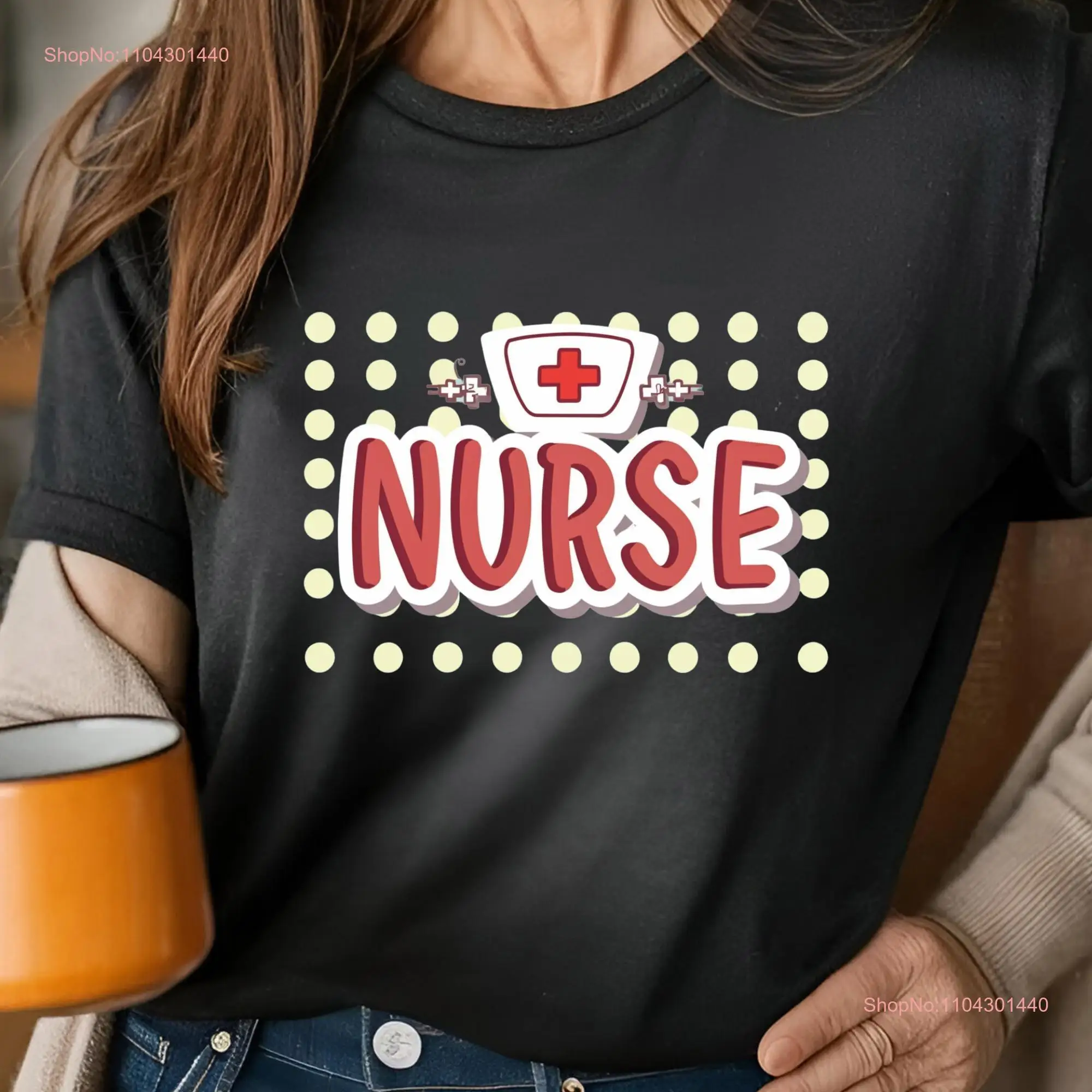 Футболка для медсестры с зарегистрированным принтом высокого качества в стиле