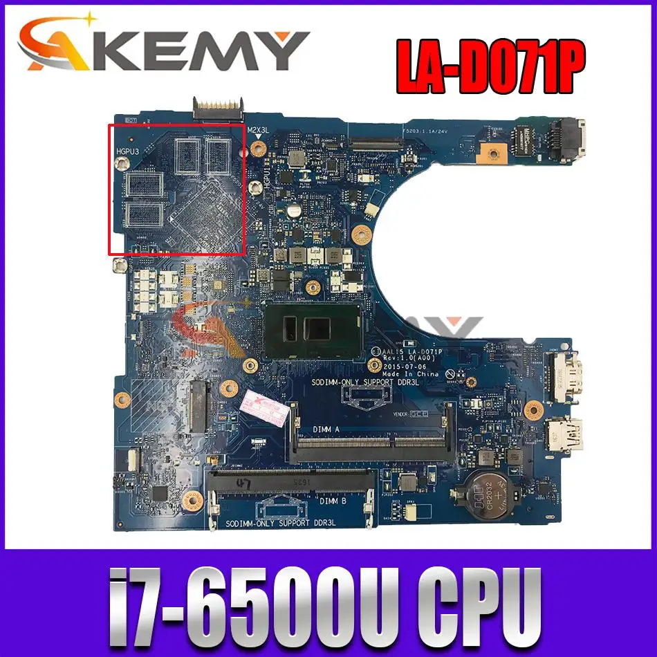 

Для DELL Inspiron 15-5000 5459 5559 5759 материнская плата для ноутбука с фотокомпьютером 100% v8h 0RV4XN Полная проверка