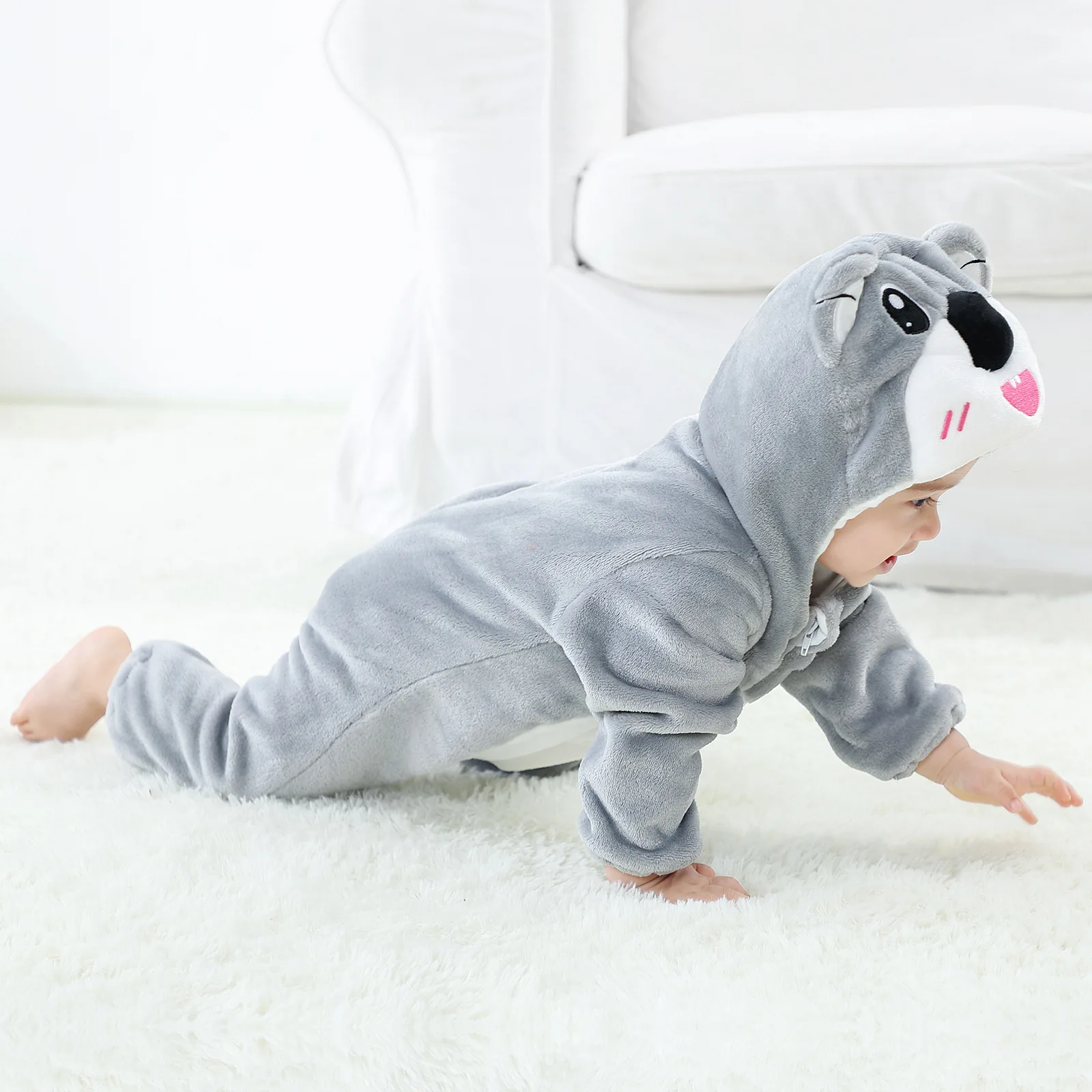 

Высококачественные милые пушистые детские пижамы-комбинезоны koala детские комбинезоны с животными