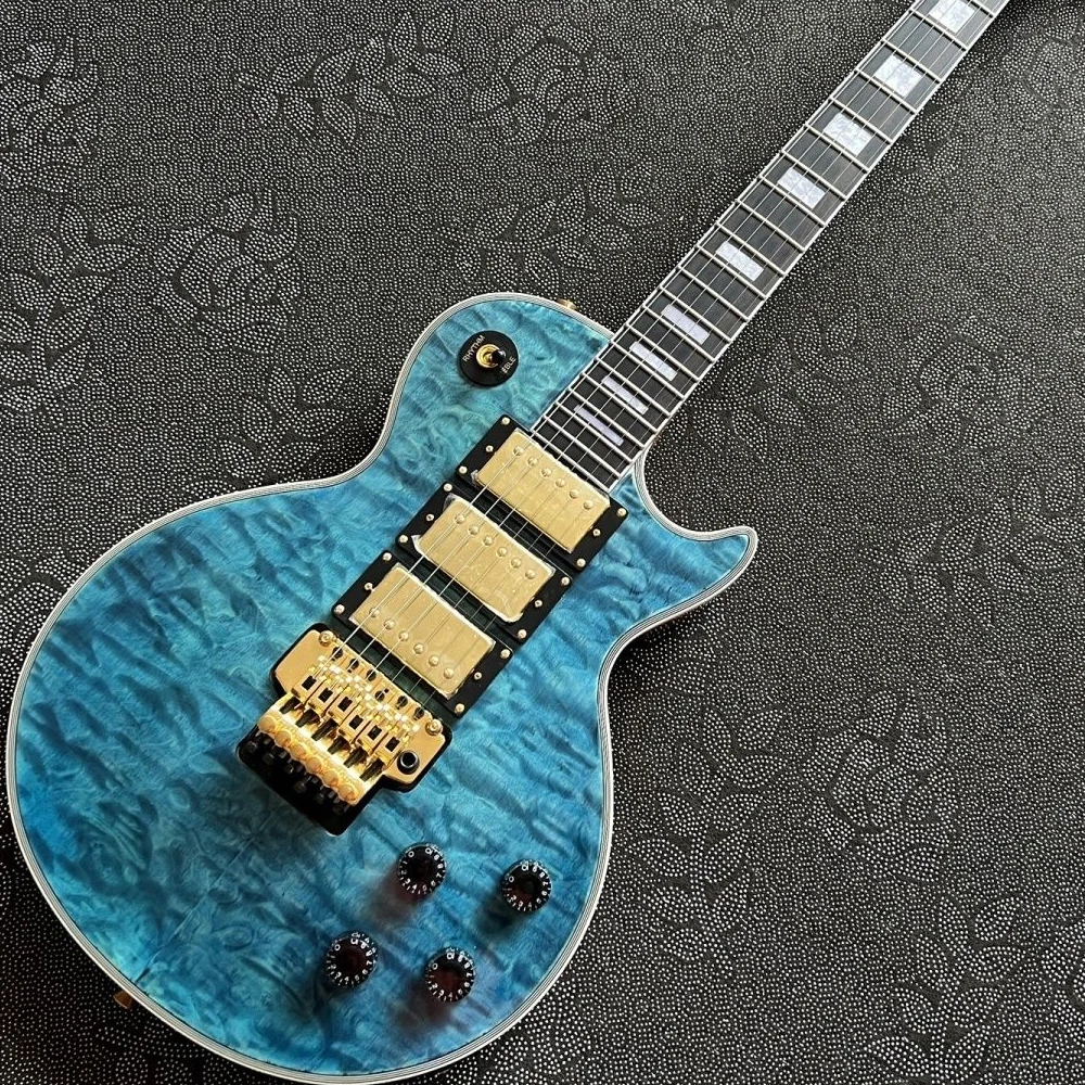 

New arrival dual rocker electric guitar surf silent flocculent rock heavy metal rosewood fingerboard professional playing