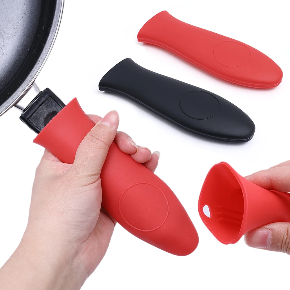 

Anti-scalding Handle Cover Pan Silicone Handle Holder Non-slip Skillet Sleeves Cover Anti Scald Pan Handle Cover Kitchen Tools