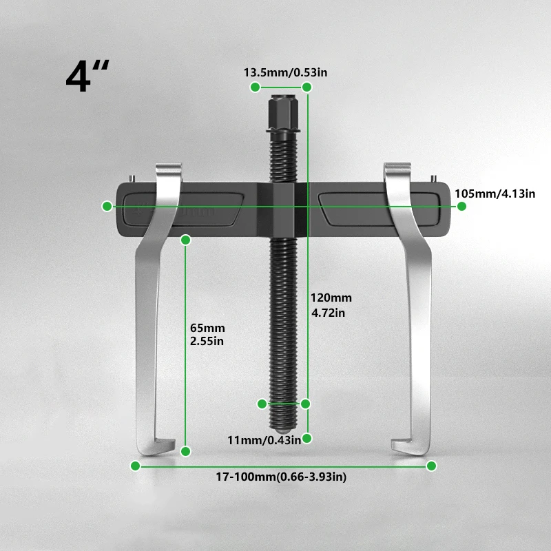 

1 шт., съемник с двумя когтями, вкладыш подшипника, механический съемник для разборки и разделирования подшипников, инструмент для извлечения подшипников