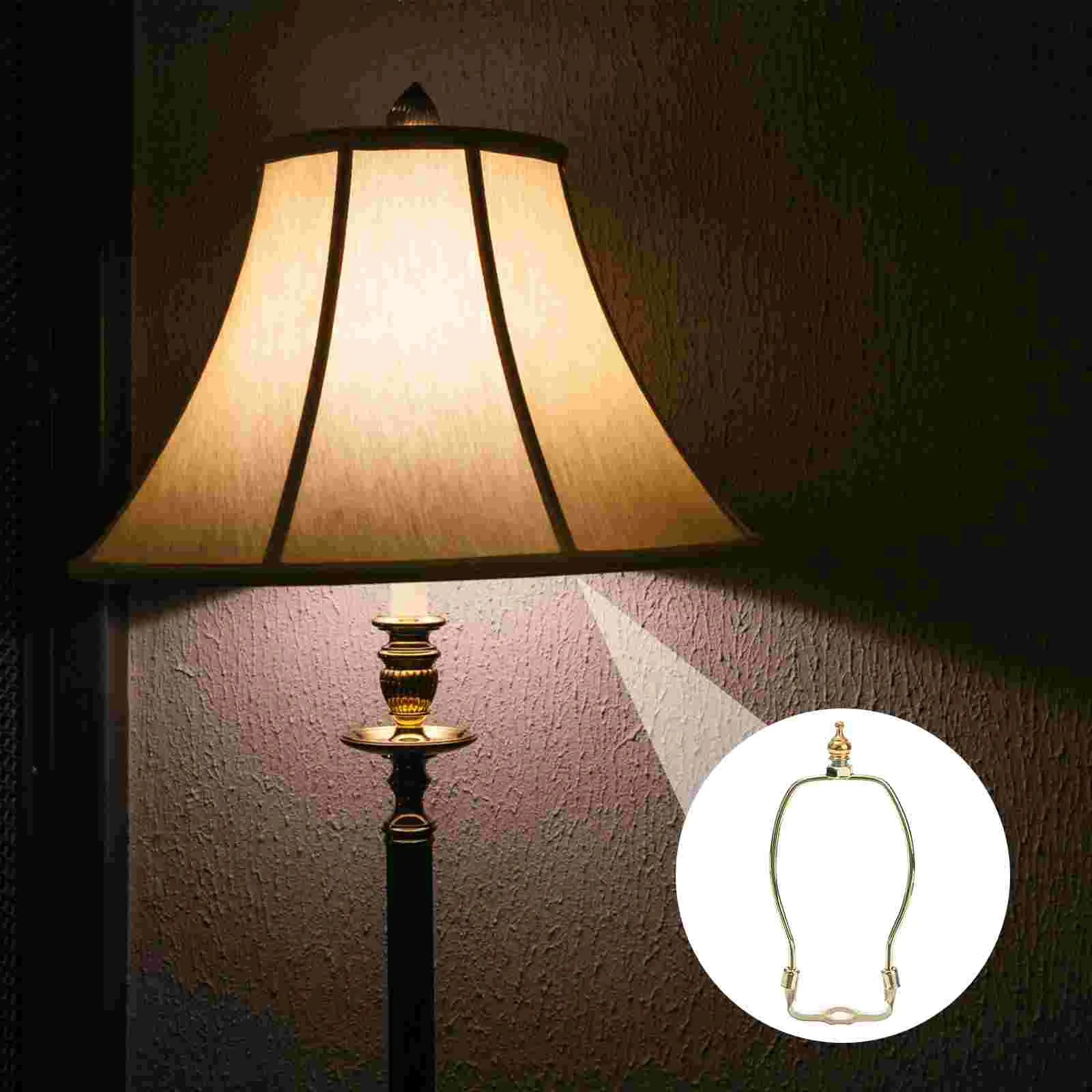

Horn Frame Lampshade Bracket Lampshade Bracket Saddle Light Base DIY Lighting Accessories 10 Inch Harps Holder