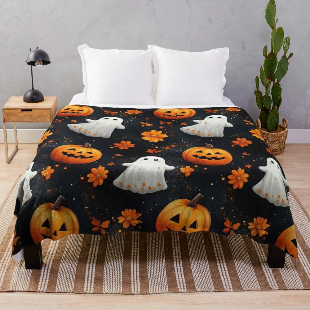 Декоративная подушка Ghostly Florals от NoarusRainbowLand — уютное и жуткое одеяло 2024 пледы для