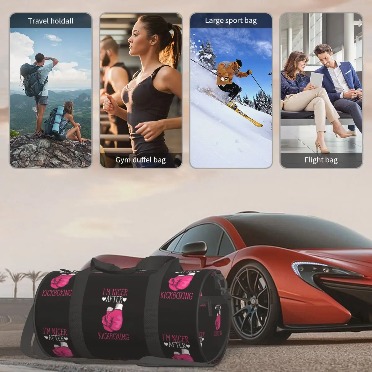 Смешные спортивные сумки для кикбоксинга подарок боевых искусств тренировочная