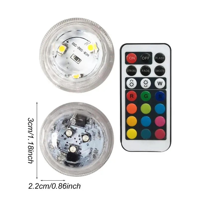 Маленькая подводная лампа без пламени маленькая с дистанционным управлением