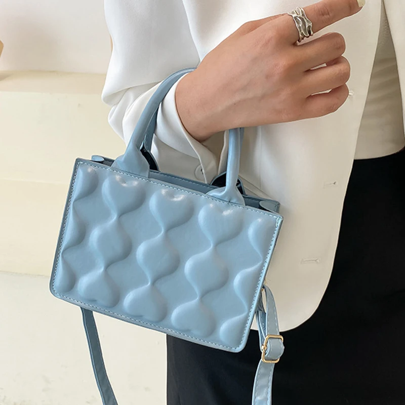 

Brand New Handbag Small Ladies Handbag PU Leather One Shoulder Messenger Bag Designer Solid Color Messenger Bag