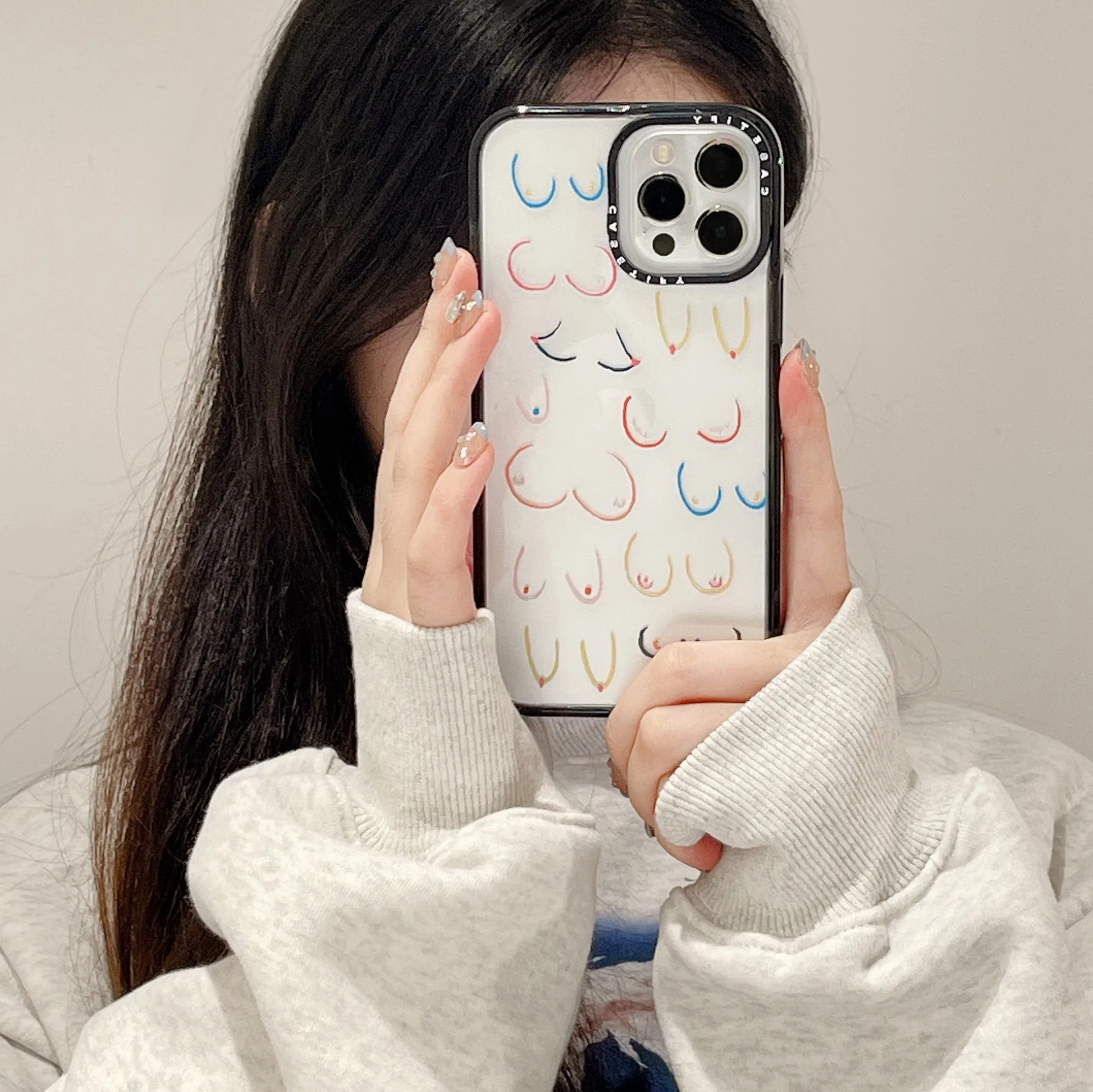 

Fashion Colorful Line Art Phone Case for Iphone 11 12 13 14 Pro Max X Xs Xr 7 8 Plus SE 2020 All-inclusive Anti-drop-Casetify