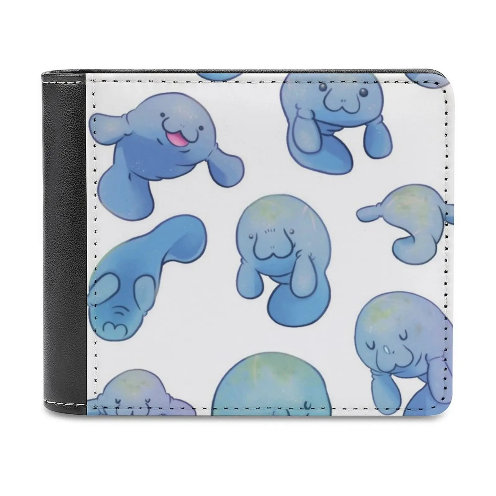 

Мягкие мужские кошельки Manatees, новый кошелек, держатели для кредитных карт, мужские кошельки, мужской кошелек, милые Подводные кошельки