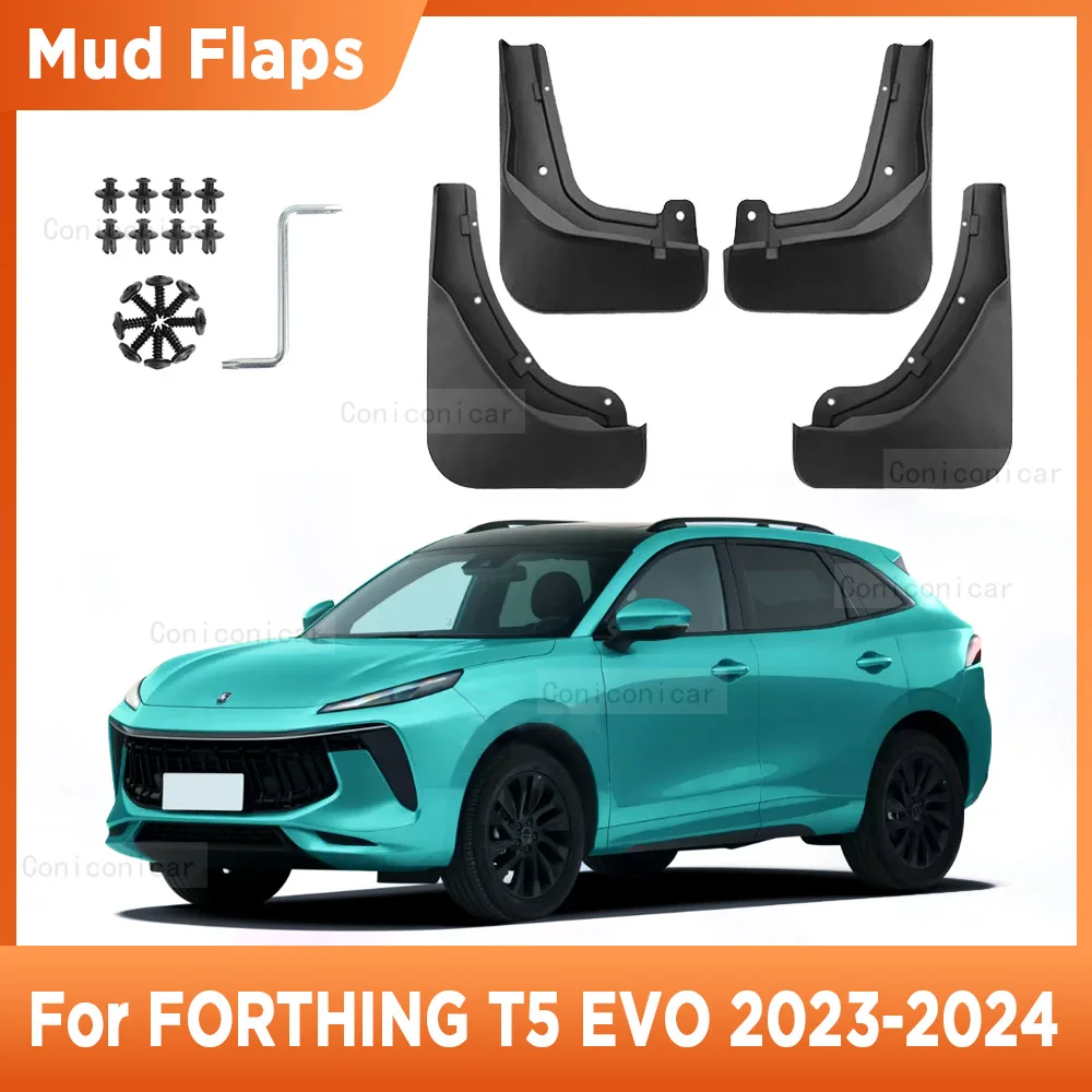 

4Pcs For FORTHING T5 EVO 2023 2024 Mudflaps Mud Guards Flaps Splash Guards Mudguards Fender Front Rear Wheel Accessories