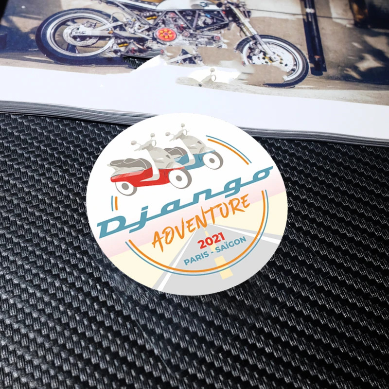 Стайлинг автомобиля ПВХ наклейка для приключений 2021 пар Django 150 самокат Vespa