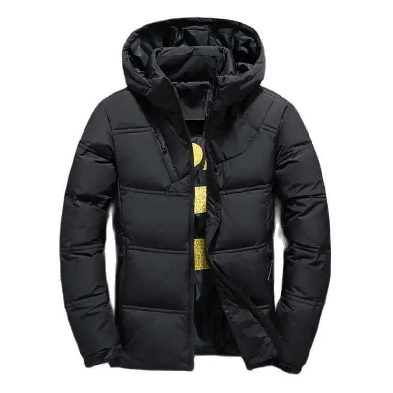 

2023 Men's Winter Down Jacket Men's Short Disassembly Cap Youth Men's Outdoor Tooling White Duck Down Coat Casual Hooded Top