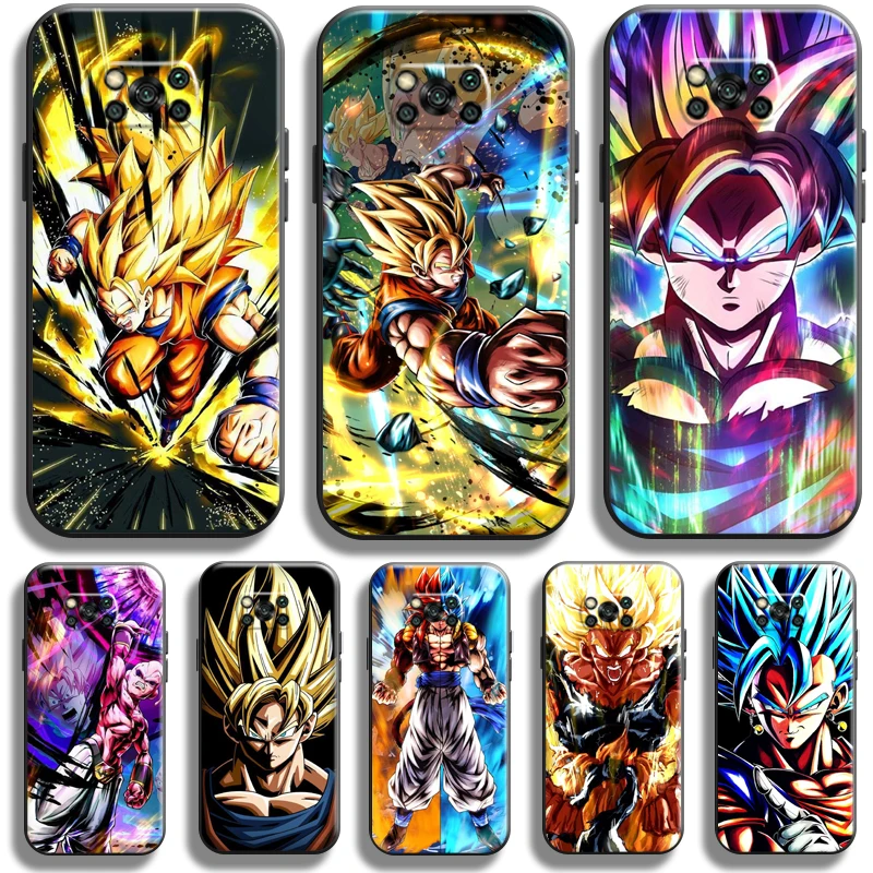 

Goku Dragon Ball Super Phone Case For Xiaomi Poco X3 Pro NFC For POCO X3 GT Case Back Black Soft Funda Carcasa