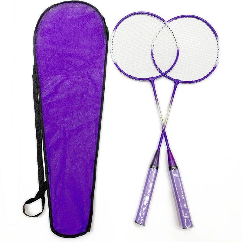 Профессиональные ракетки для бадминтона воланы и сумка переноски двойные