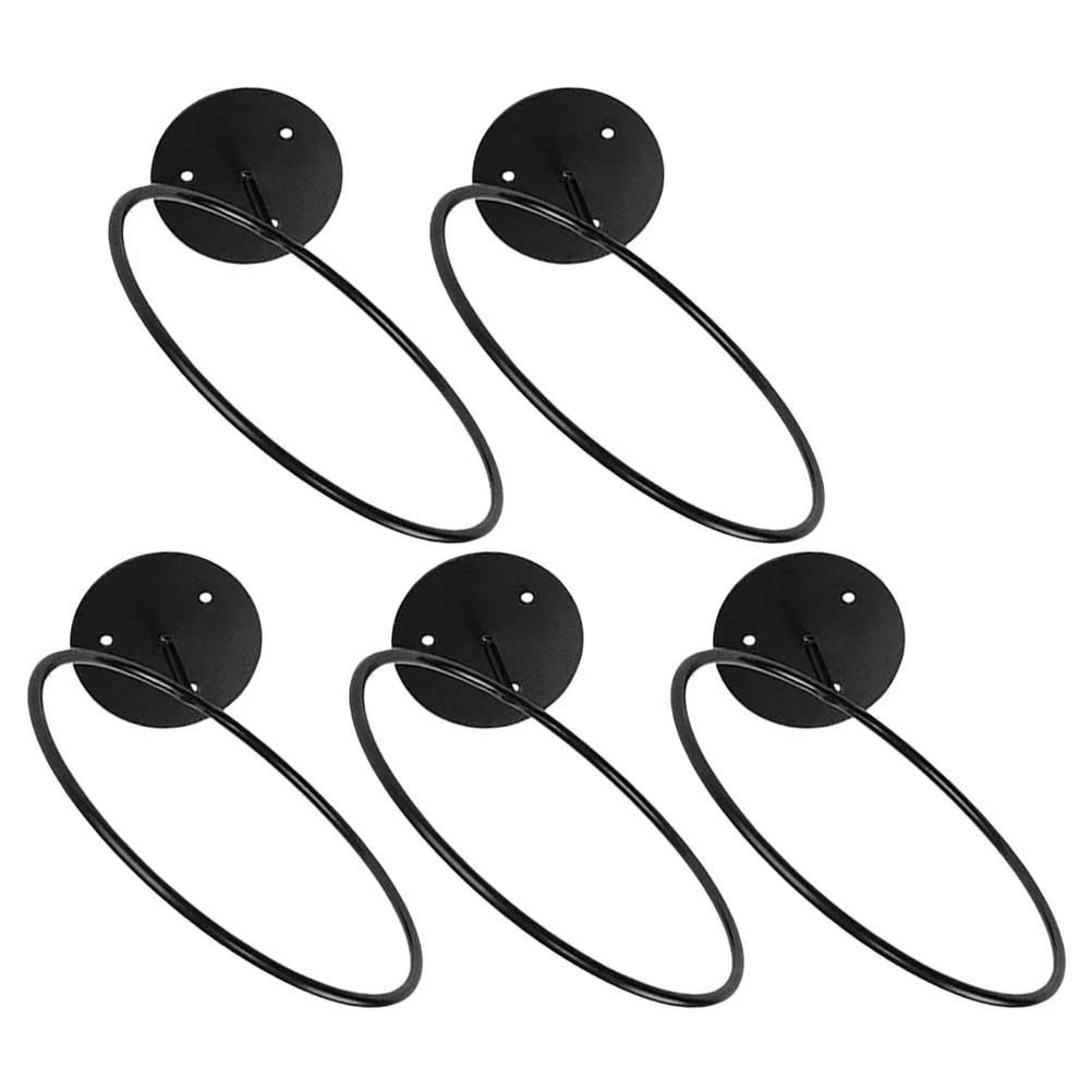 

5 Pcs Basketball Storage Rack Wall Storage Shelf Wall Mount Football Hanging Sports Iron Racks Mounted