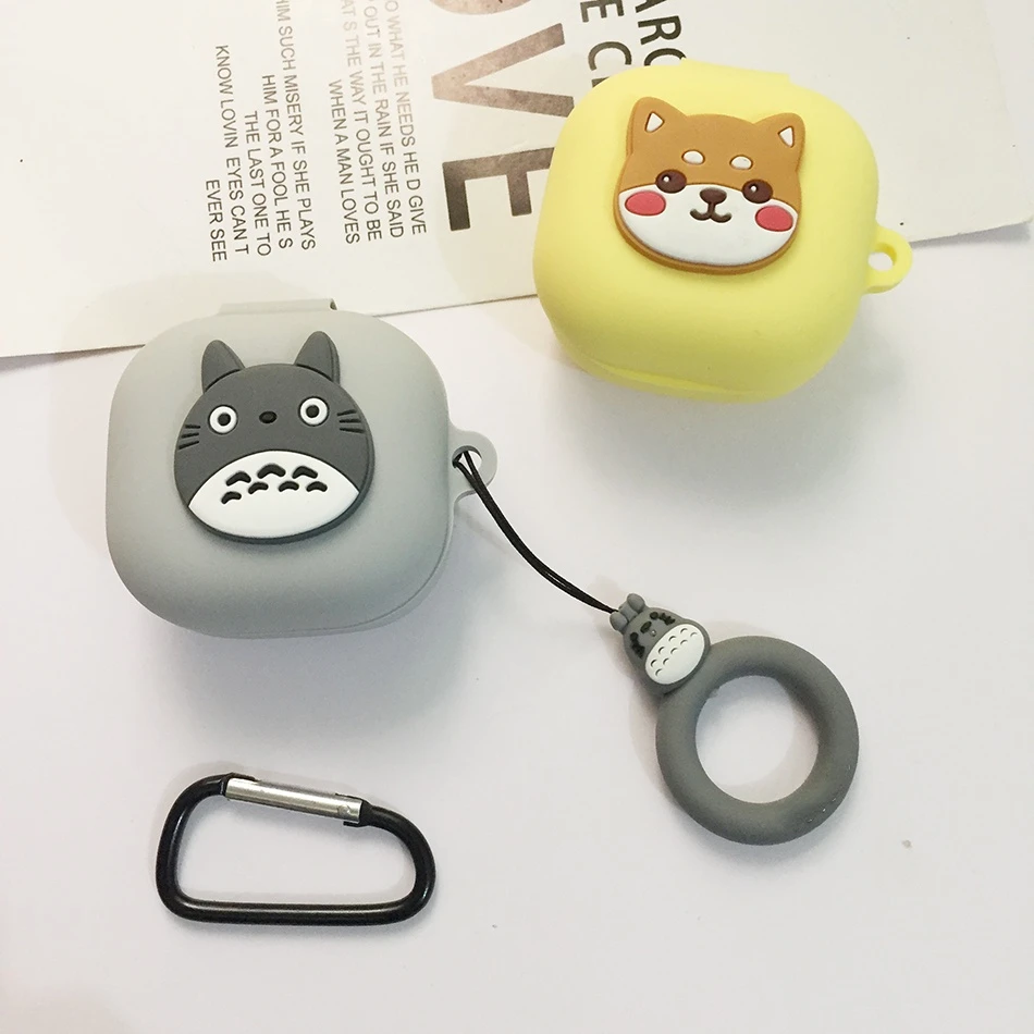 

Cartoon Dogs/Cat Case For Samsung Galaxy buds 2/buds live/buds2 Pro TWS Wireless Bluetooth Earphone Case Cute soft protect Cover