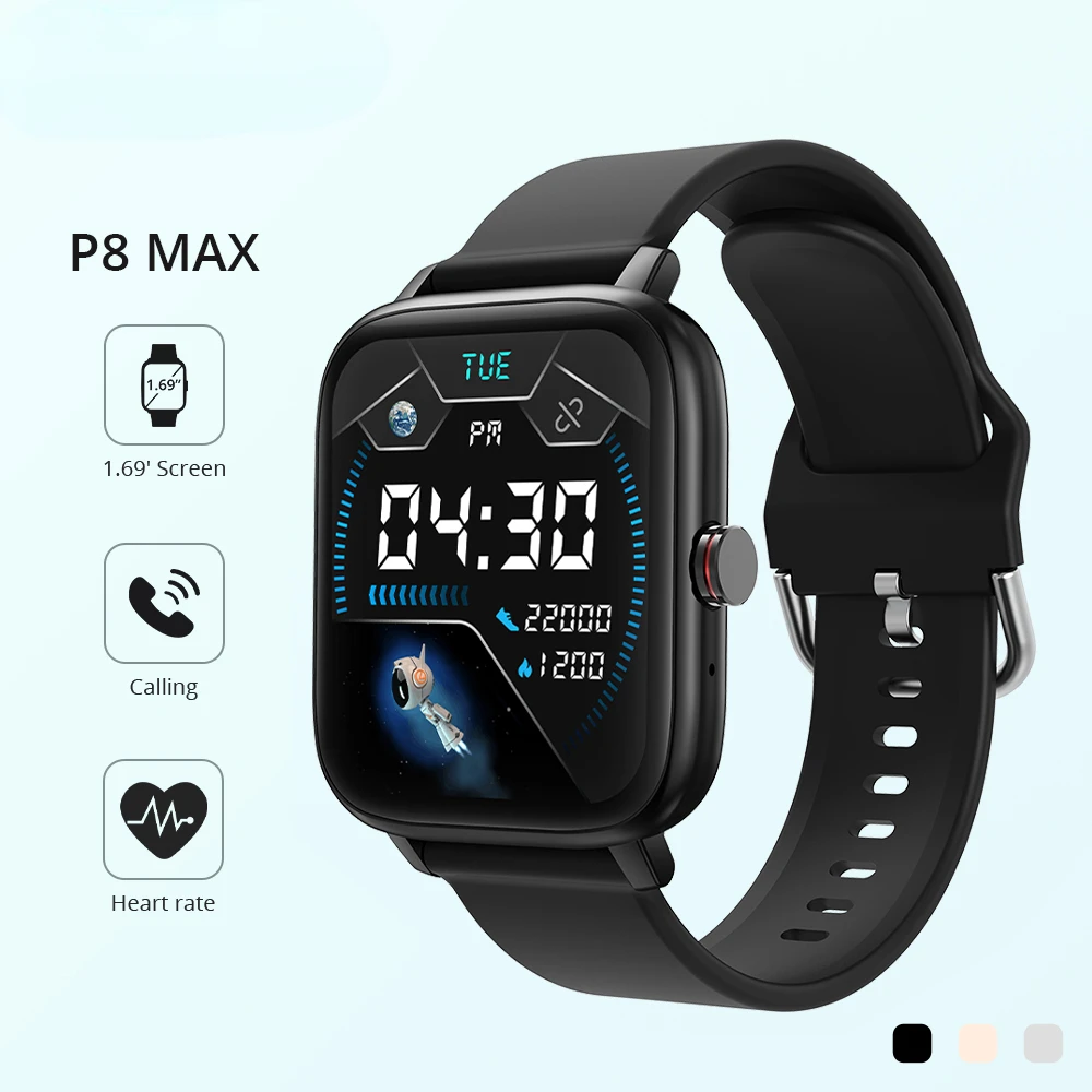 

2023 new P8 MAX 2022 new Bluetooth Answer Call Smart Watch Men Full Touch Fitness Tracker IP67 Waterproof Smartwatch women Best