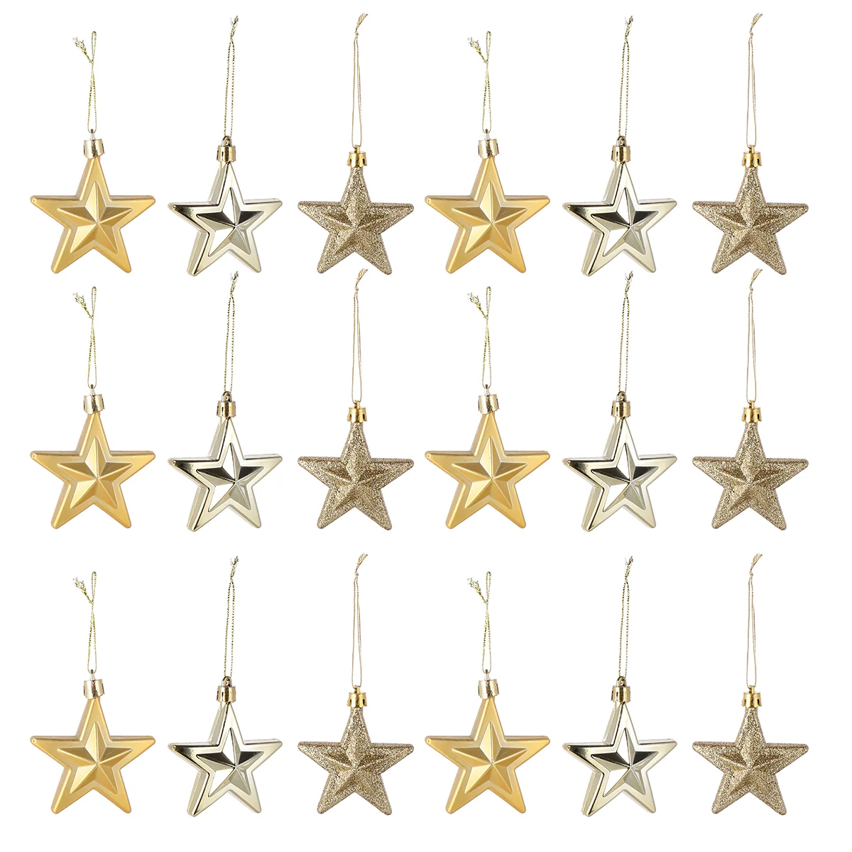 

Christmas Star Tree Ornaments Ornament Hanging Decor Redwhite Starsglitterbluependant Shatterproofmini Decorations Silver Five