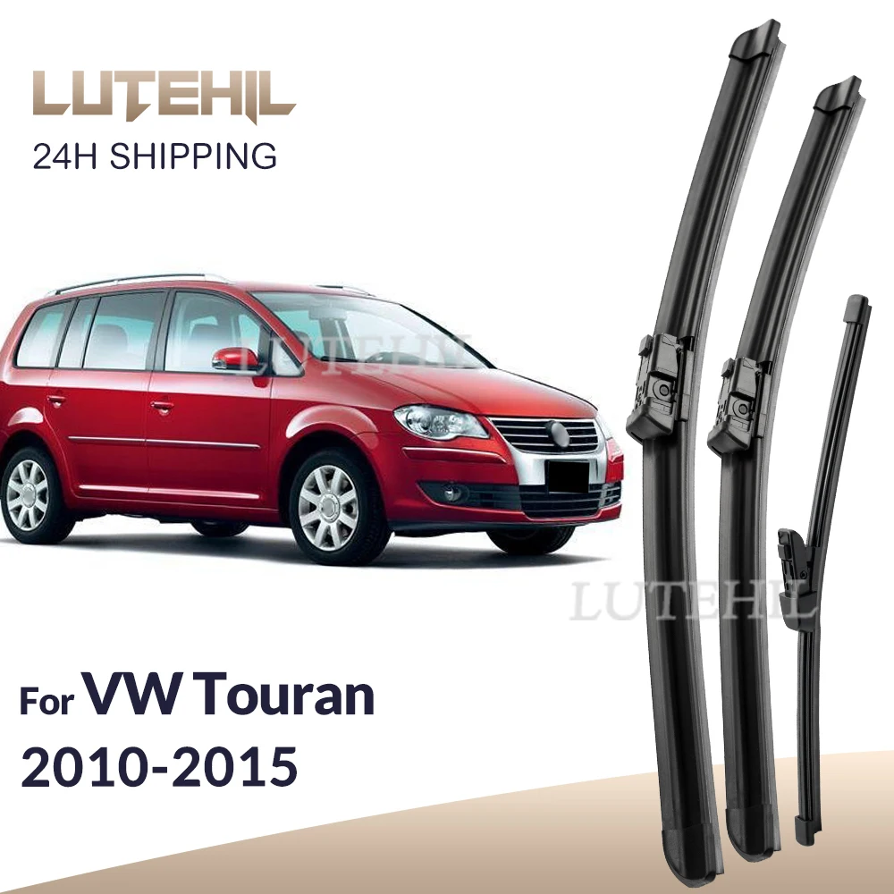 

Для Volkswagen VW Touran 2010-2015 2011 2012 стеклоочиститель передние и задние щетки стеклоочистителя лобовое стекло щетки 24 "+ 18" + 14"