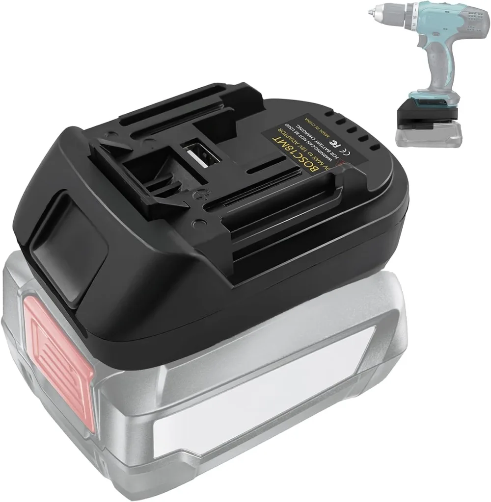 

Адаптер аккумулятора Bosch для Makita для преобразователя аккумулятора Bosch 18 В PBA для электроинструмента Makita 18 В