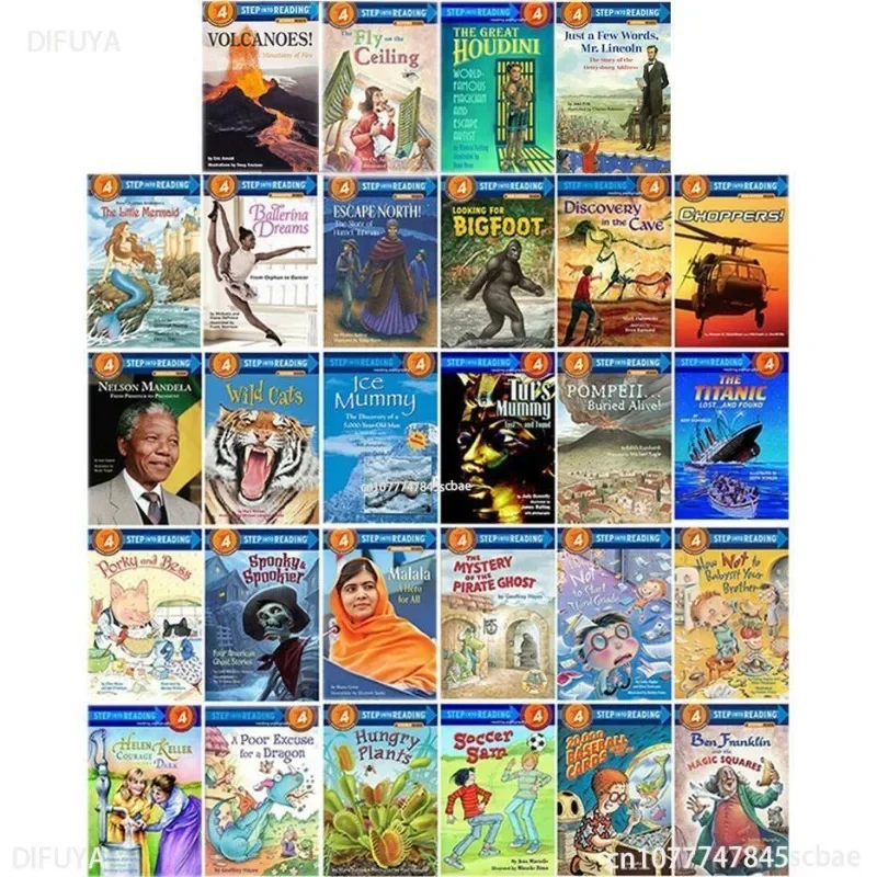27 томов 《Step Into Reading 4》Langdon Graded Детские книги по изучению английского языка с