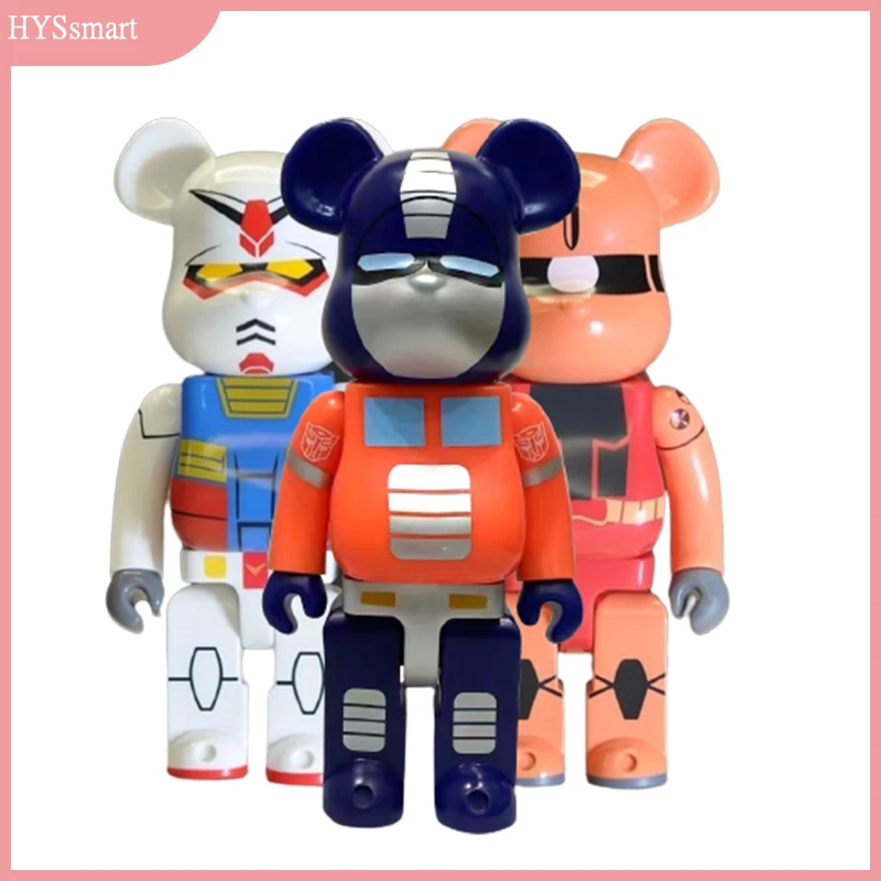 

400% Bearbrick фигурки медведь @ кирпичные фигурки, медведь, самодельные медицинские игрушки, медведь, модель медведя, украшение для дома, подарок на день рождения для детей