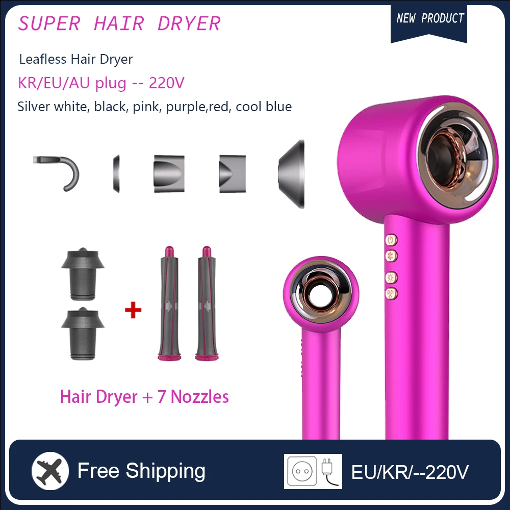 

Professional Hair Dryer 220v Quick Dry Blow Drier 1600W Strong Power Barber Hair Dryer Hairstyles