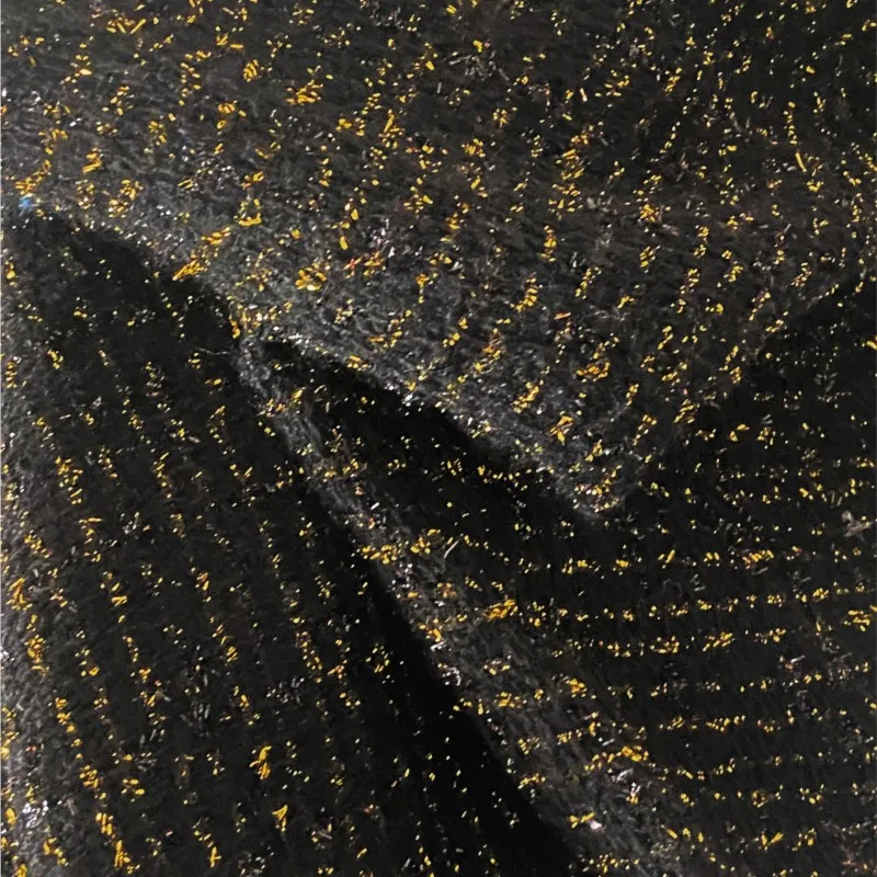 Твидовая ткань с металлическим блеском 100x150 см