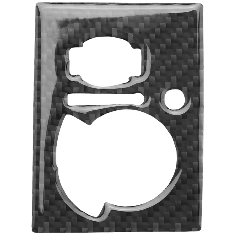 

For Jeep Grand Cherokee 2011+ Car Carbon Fiber Headlight Switch Button Cover Trim Sticker For Dodge Challenger 2008-2014