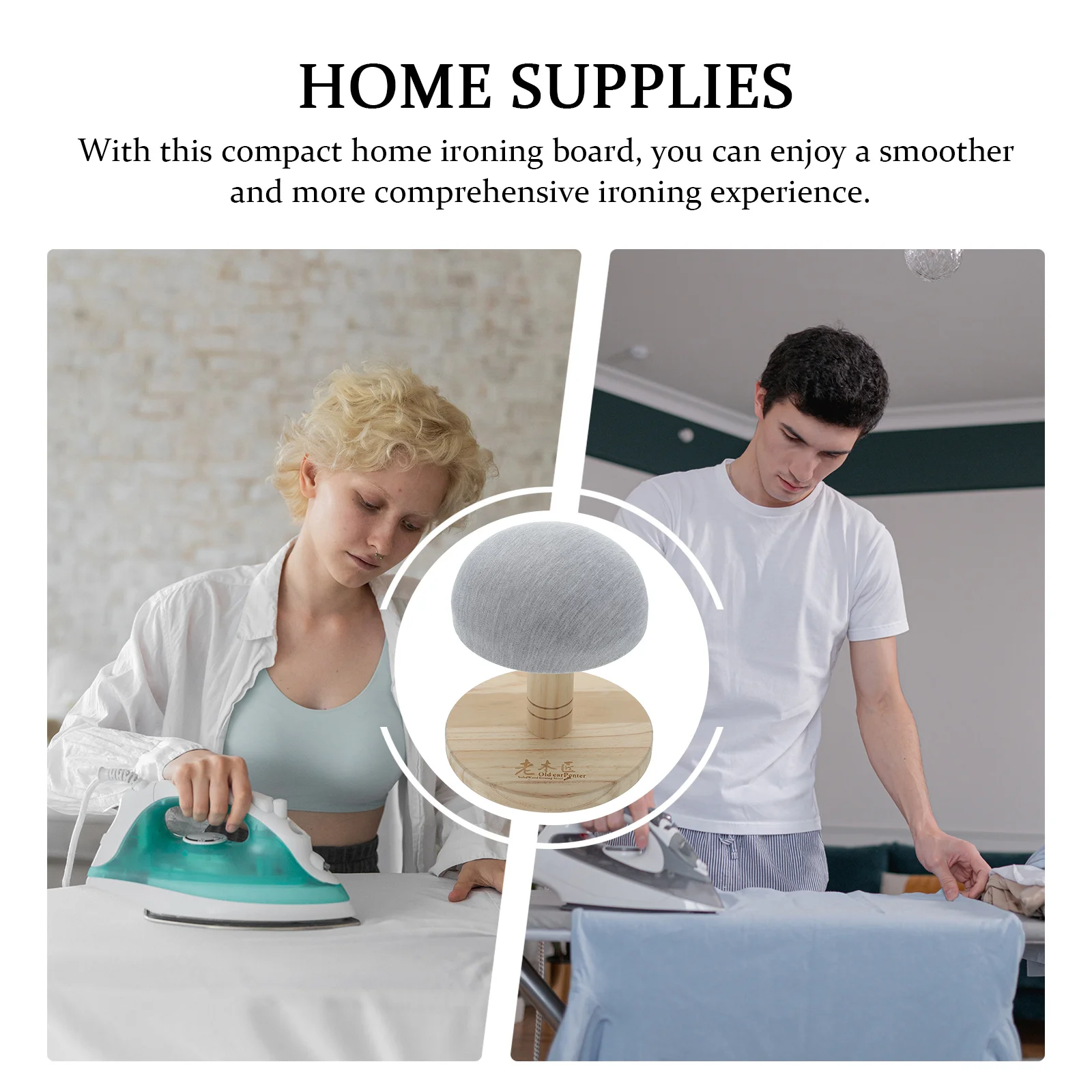 

Board Ironing Iron Wooden Stand Clothes Wood Small Clothing Pad Tabletop Mini Coated Surface Tools