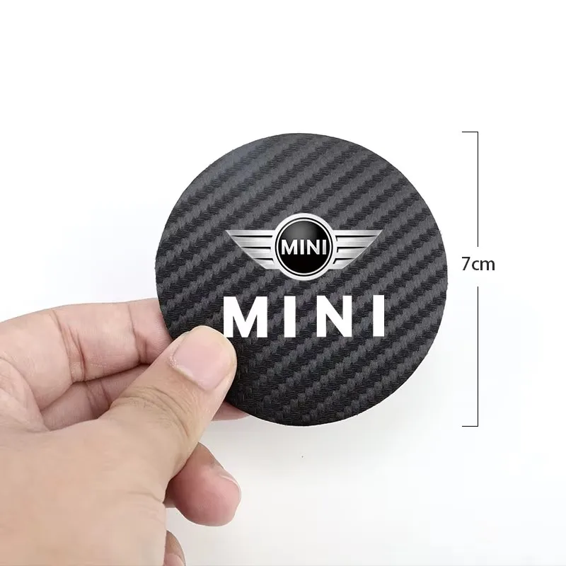 Карбоновые накладки на подстаканники для BMW Mini Cooper JCW R50 R53 Countryman Clubman, шумоизоляционные коврики, аксессуары, наклейки. (art.: 3920dcc96bf8f) - 3920dcc96bf8f