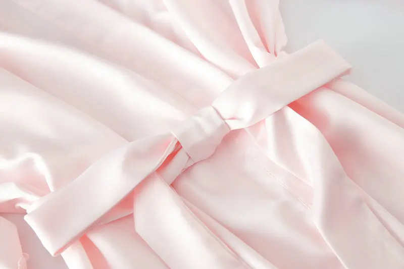 Bridal Robes Matt Satin Lace Robe with Trim Gown Wedding Bride Robes Bridesmaid Kimono Robe Bridesmaid Robe Bathrobe Women