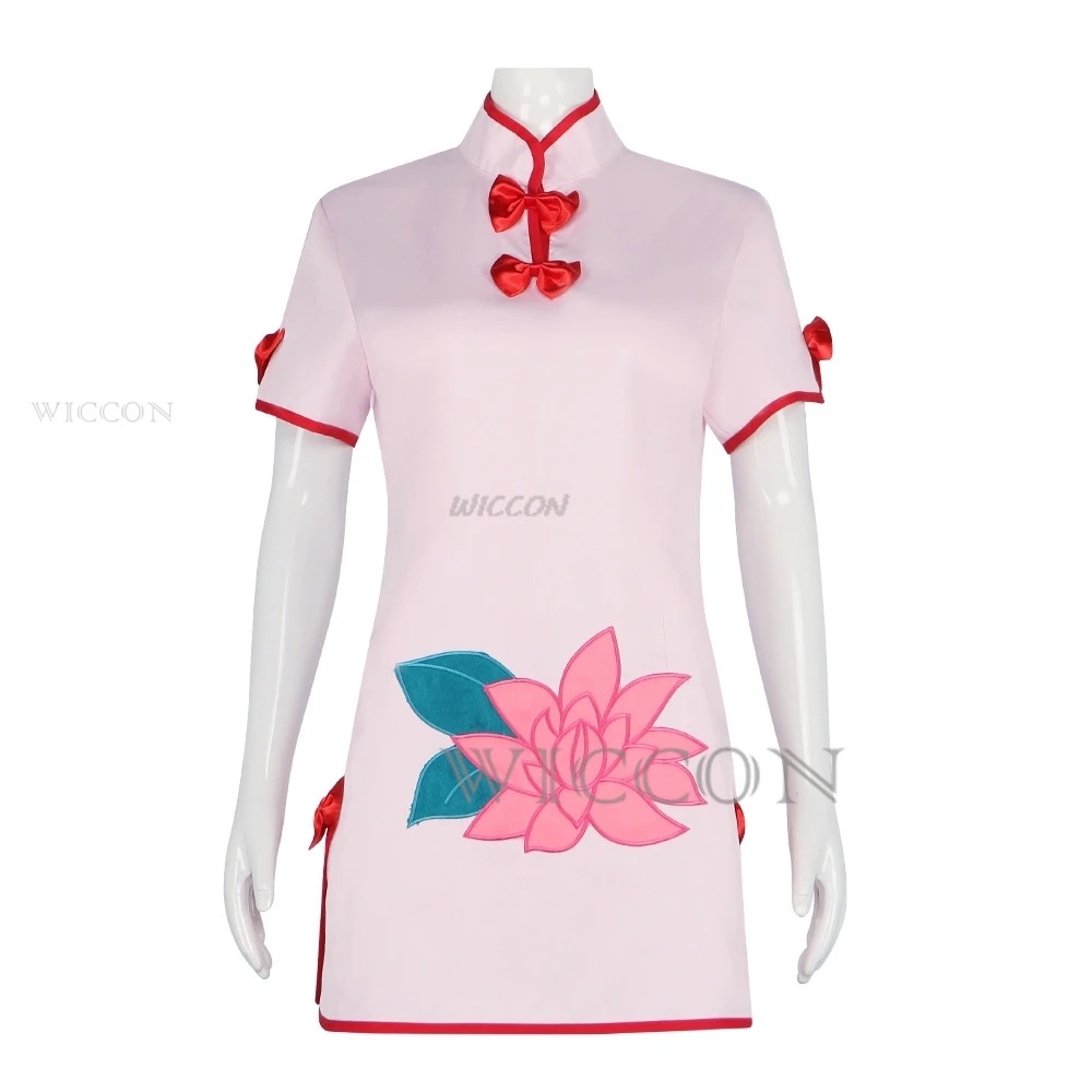 Shampoo Anime Ranma ½ Cosplay Costume Wig Chinese Style Chi-Pao Maid Dress Woman Sexy Kawaii Party Suit