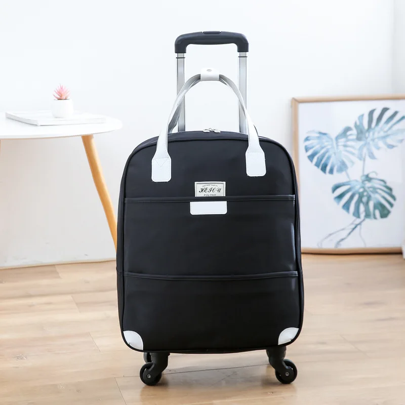 Multifunction Foldable Universal Wheel Bag Large Capacity Storage Handbag Waterproof Oxford Fabric Detachable Trolley Bag XA161C