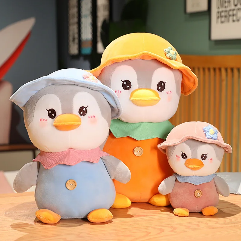 

25/35/45cm Cute Penguin Plush Toy Cartoon Stuffed Animals Penguin with Hat Plushies Doll Anime Kawaii Soft Kids Toys for Girls
