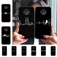 horse pony horse heartbeat phone case for samsung s20 lite s21 s10 s9 plus for redmi note8 9pro for huawei y6 cover
