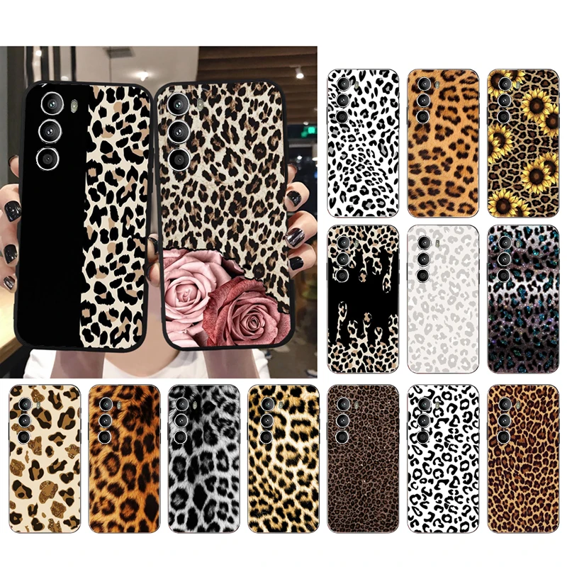 

Phone Case for Motorola G22 G60 G52 G100 GStylus G30 G10 G20 G50 GPure E32 E20 E40 E7Power Edge20lite Pro OneAction Leopard