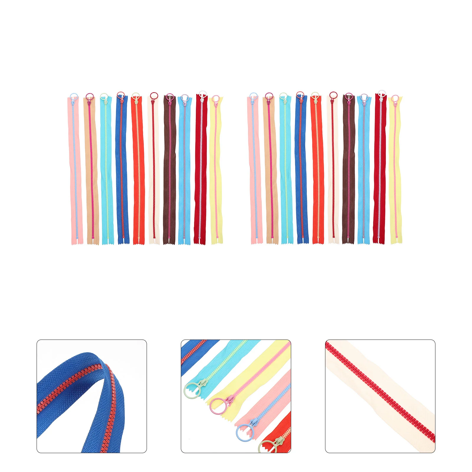 

20 шт., декоративные молнии для одежды