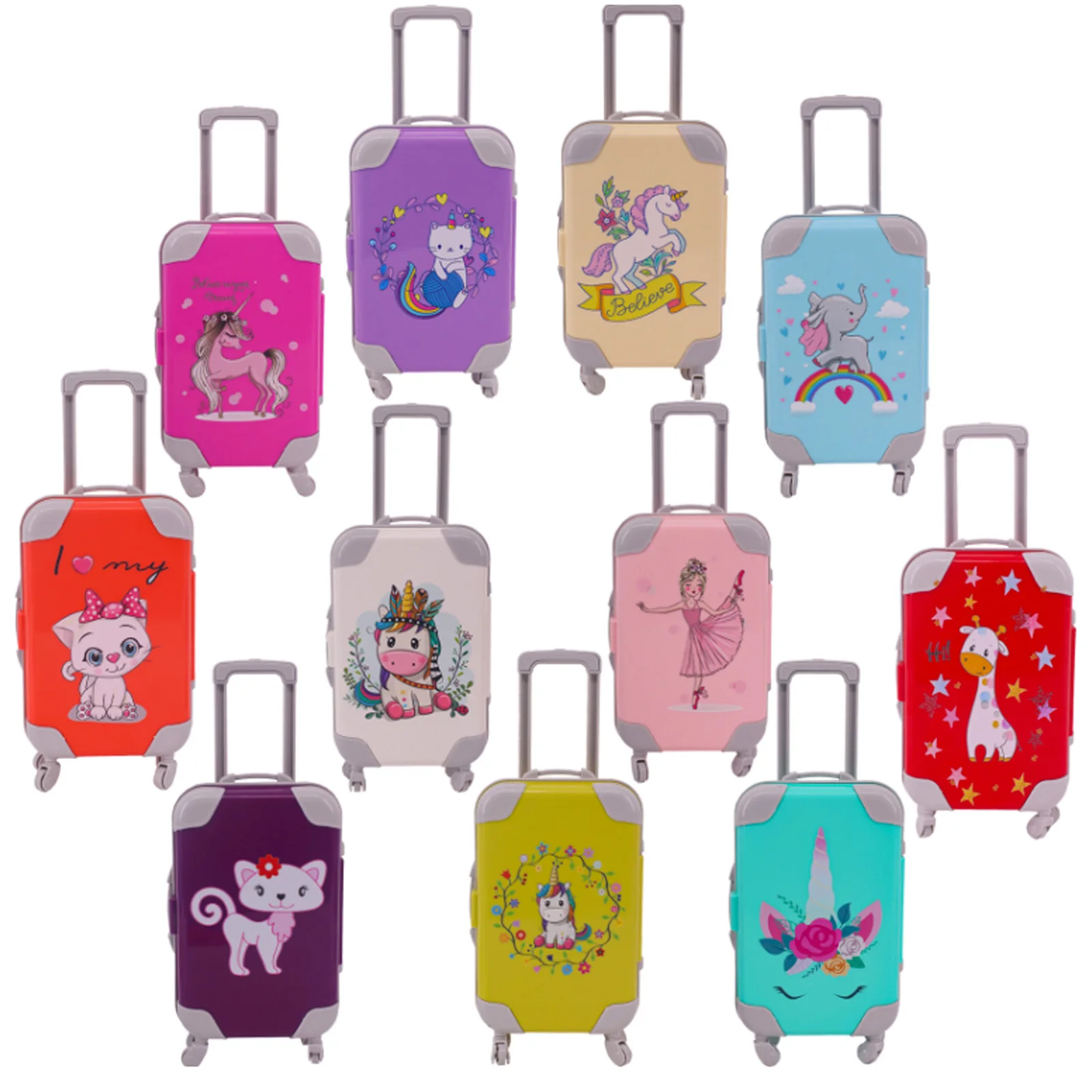 Suitcase For 18 Inch American Of Girl`s&43cm Baby New Born R