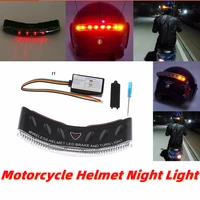 12v 8 led motorcycle helmet light waterproof bike helmet night safety signal warning light led light rear tail lamp taillight