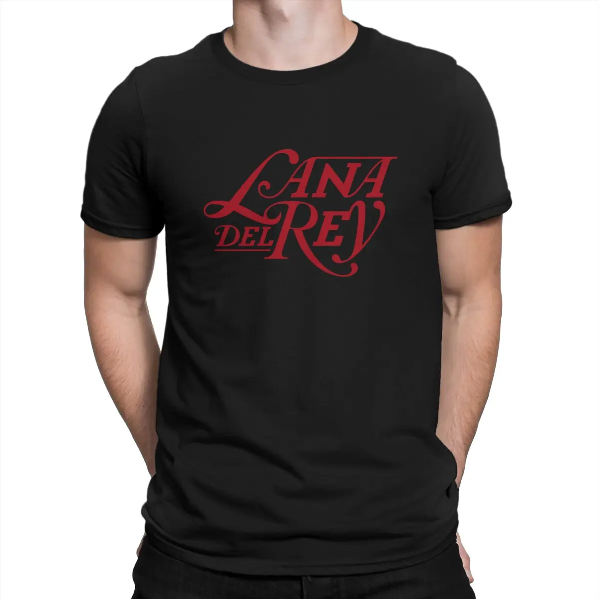 

Футболка L-Лана Дель Рей Мужская, креативная рубашка из чистого хлопка с круглым вырезом и надписью «Музыка», индивидуальный подарок на день рождения, верхняя одежда