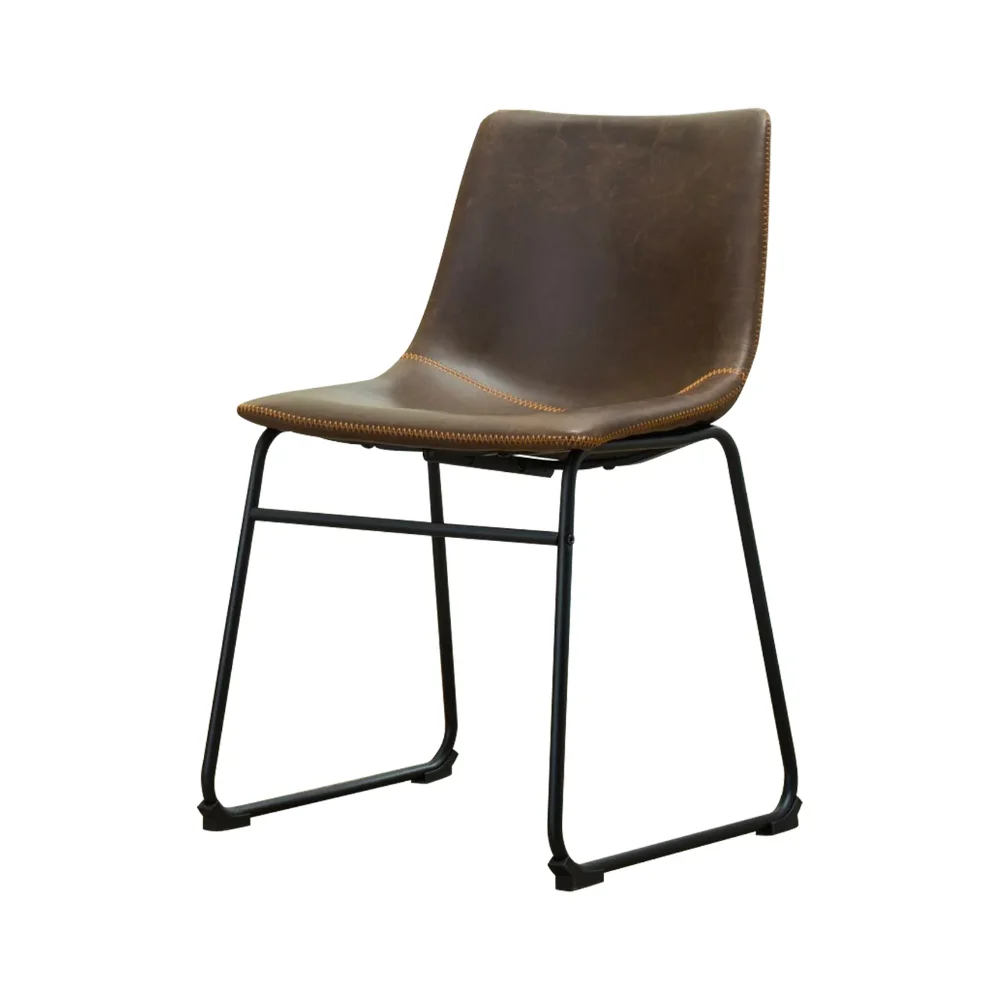 

Lotusville Vintage Faux Leather Dining Chair - Set of 2