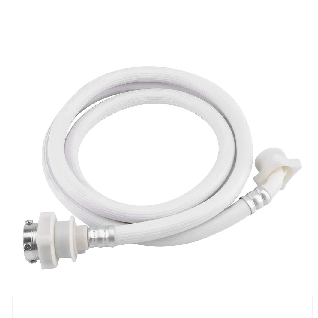 

Washing Machine, Pvc Hose, White Water Inlet Hose, Lengthened High-Pressure Water Pipe Fittings (Length 2 Meters)